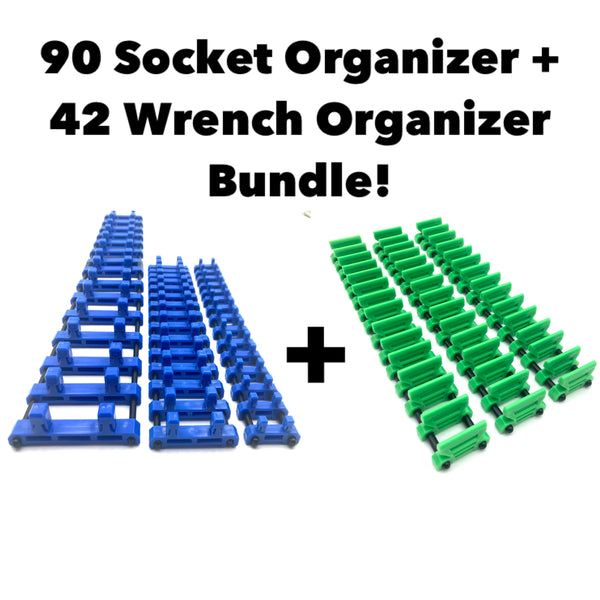 90 Socket Organizer + 42 Wrench Organizer Bundle