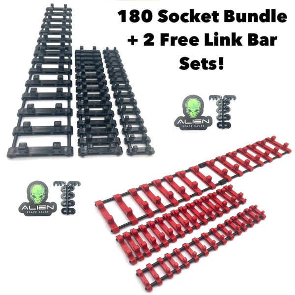 180 Socket Organizer Bundle + 2 Free Link Bar Kits