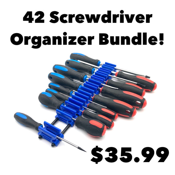 Screwdriver Organizer Set – Holds 42 Tools