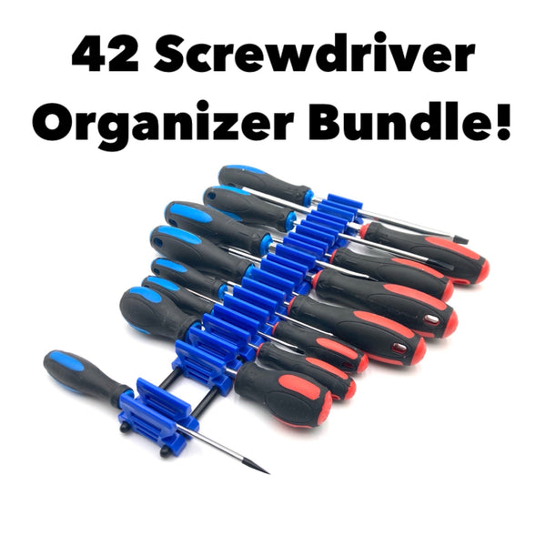 Screwdriver Organizer Set – Holds 42 Tools