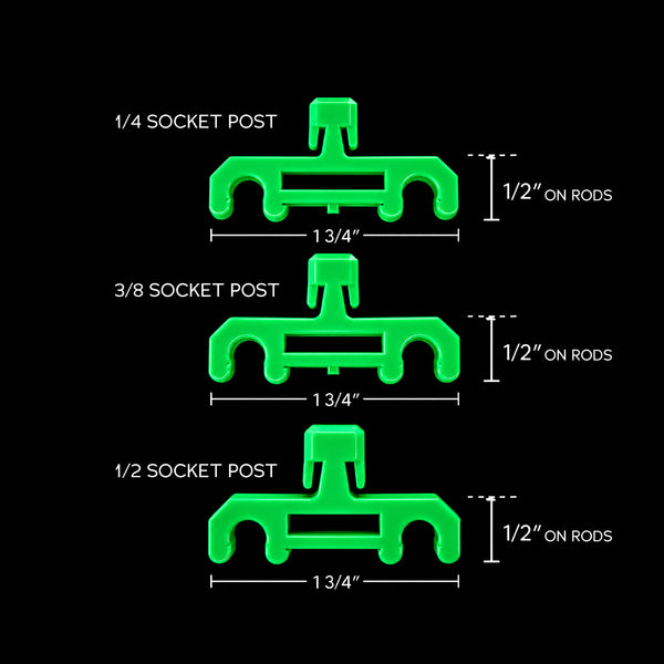 Single Post Socket Organizer - Holds 15 Sockets