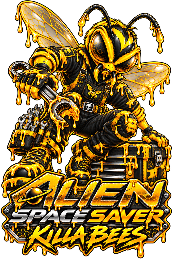 Alien Space Saver mission sticker collectible sticker