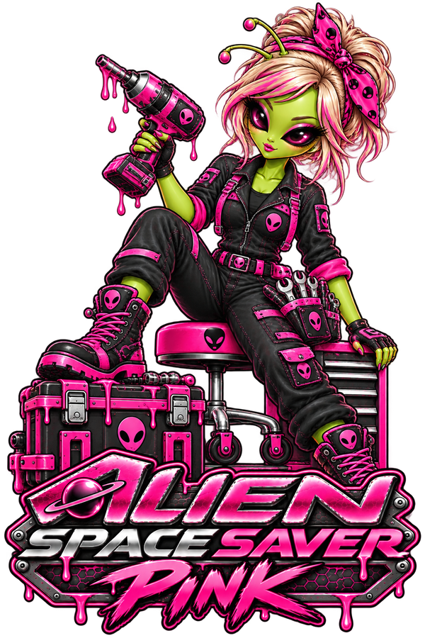Alien Space Saver mission sticker collectible sticker