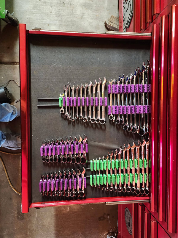 Limited Edition: Purple and Green 84 Wrench Organizer Bundle