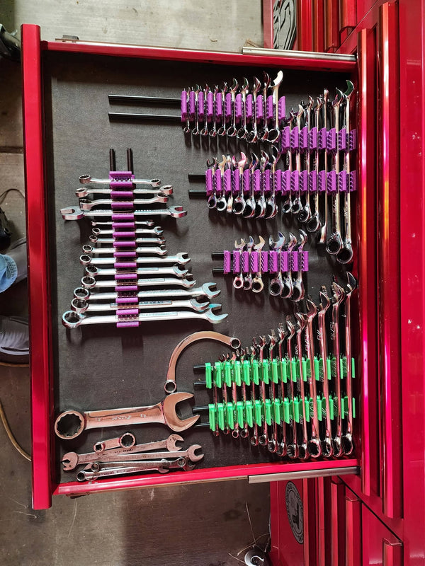 Limited Edition: Purple and Green 84 Wrench Organizer Bundle