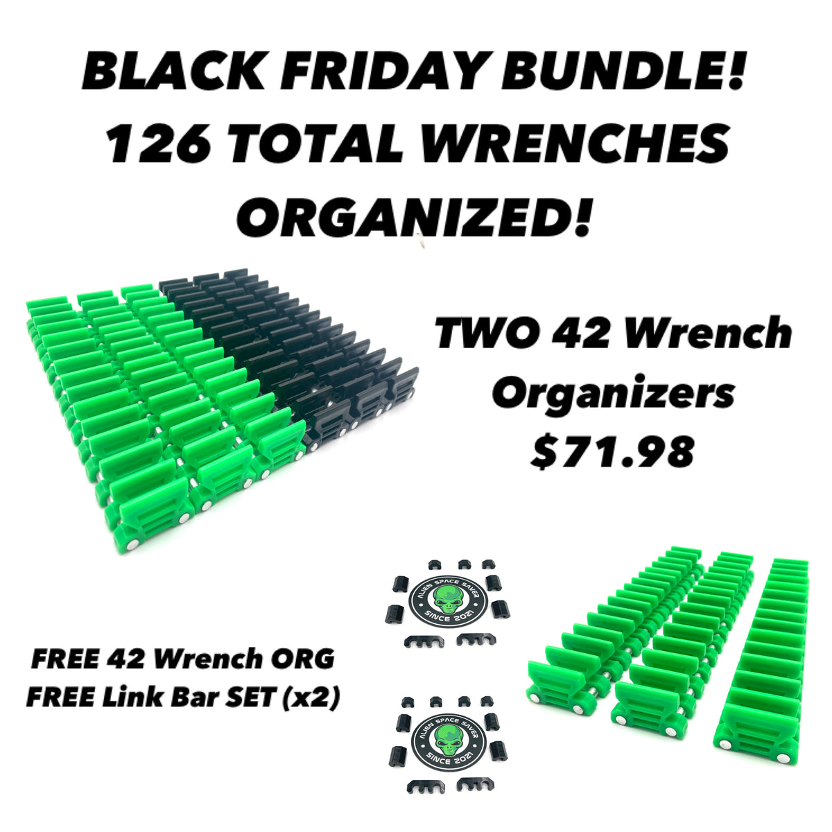 Alien Tools Set Alien Space Saver: Premium Tool Organizers Made in the USA