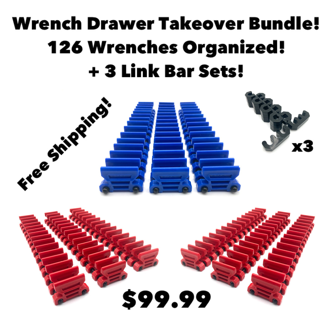 126 Wrench Drawer Take Over Bundle + 3 FREE Link Bar kits! (New Poly Pro Rods)