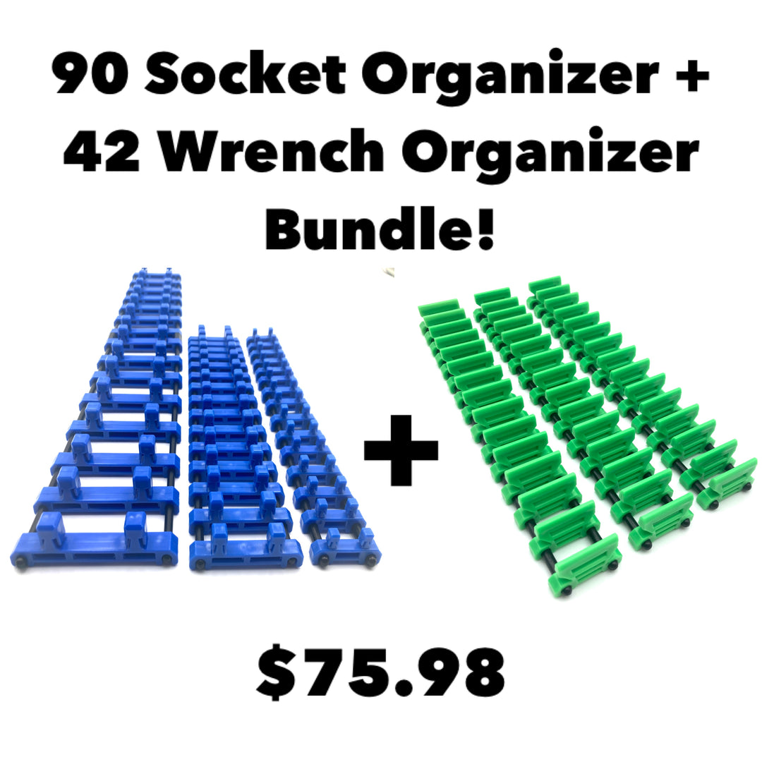 90 Socket Organizer + 42 Wrench Organizer Bundle