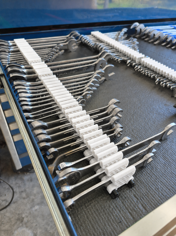 Limited Edition: White 42 Wrench Organizer Set