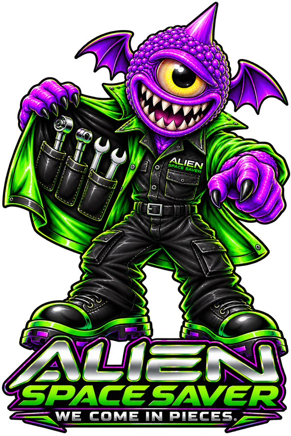 Alien Space Saver mission sticker collectible sticker