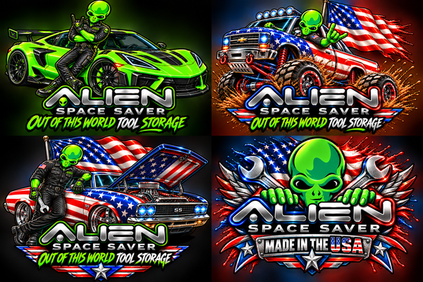 Merica 4-Pack Die-Cut Stickers 👽