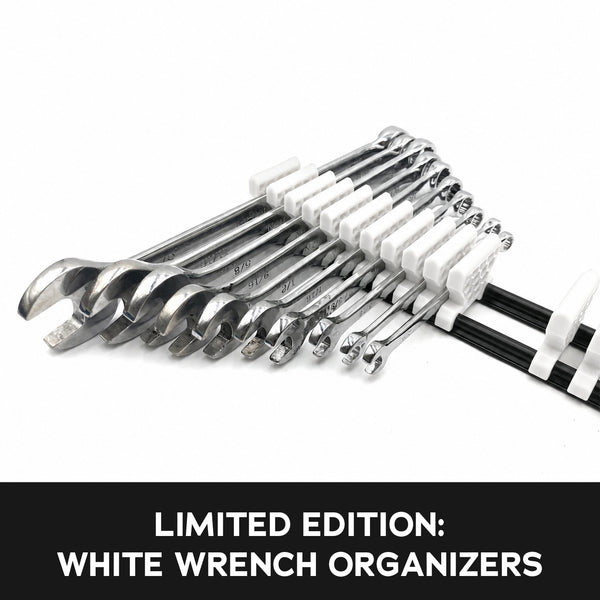 Limited Edition: White 42 Wrench Organizer Set